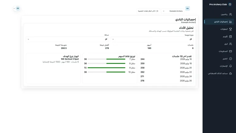 تابع تطور الرياضيين
